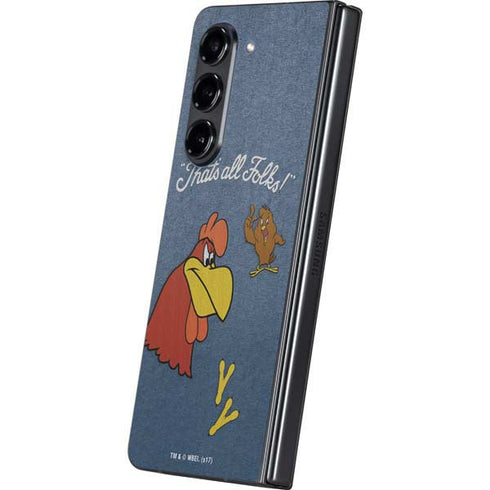 Looney Tunes Foghorn Leghorn Thats All Folks Galaxy Z Fold5 5G Skin